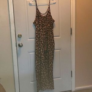 Boutique Leopard Print Jumpsuit NWOT Size 5x with pockets